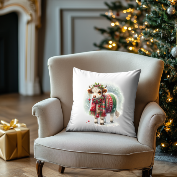 Kussensloop Kerst dieren 01
