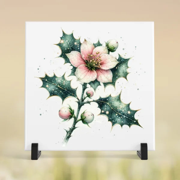 Tegeltje Bloemen December Tegeltje Bloemen December