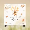Mockup tegeltje geboorte beige ballonen beertje tegeltje geboorte beige ballonen beertje