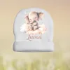 Mutsje beige mockup Baby mutsje Fleece Roze