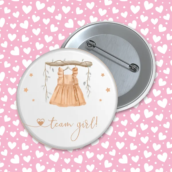 Team Boy & Team Girl Buttons